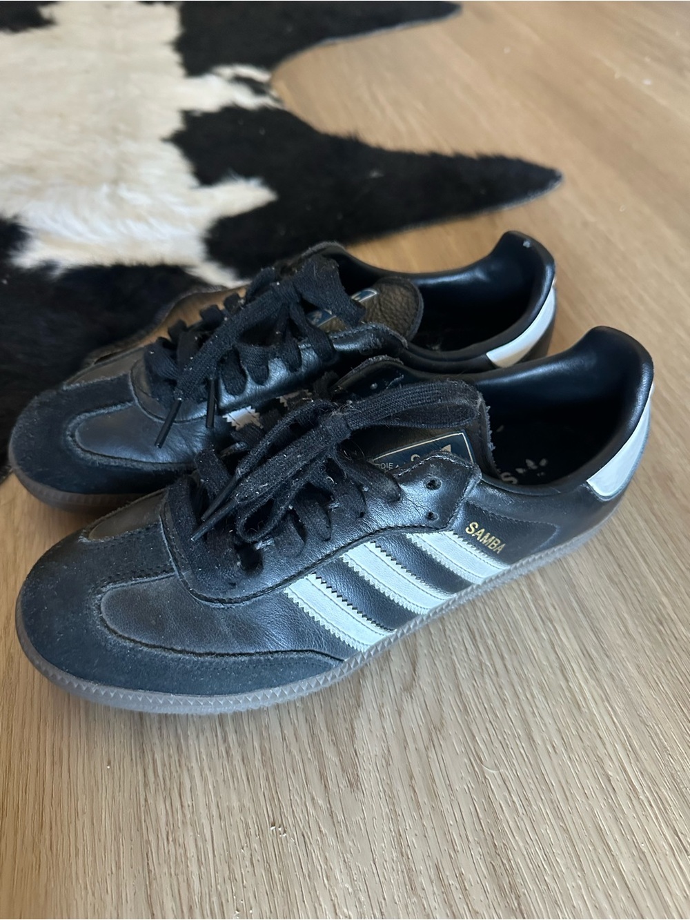 Adidas Samba Leather Sneakers - Black/White